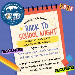 Back to School Night Flyer 2025